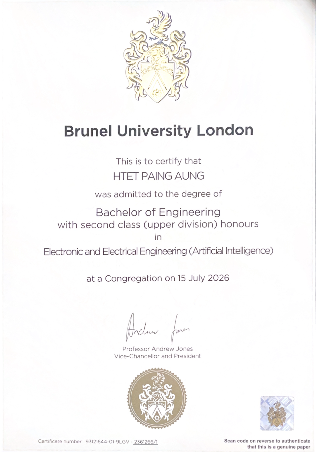 Brunel univerdsity Beng in Electrical and Electroni Engineering with Artificial intelligence page-0